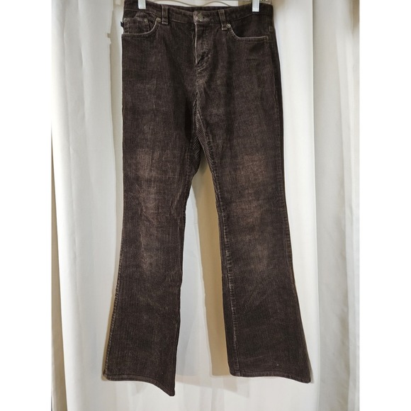 Ralph Lauren Pants - Vintage Ralph Lauren Dark Brown Cotton Corduroy Pants Size 0 Y2K 90s Bootcut